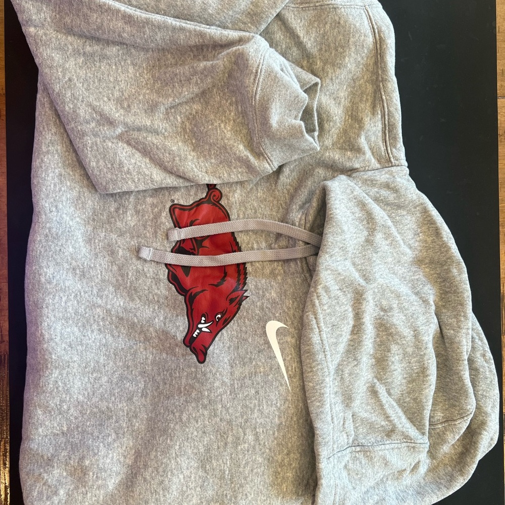 Arkansas Razorbacks Nike Heather Gray Hoodie